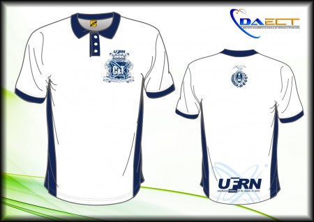 Camisa Pólo BRANCA C/ AZUL